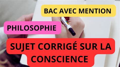 sujet dissertation philo conscience