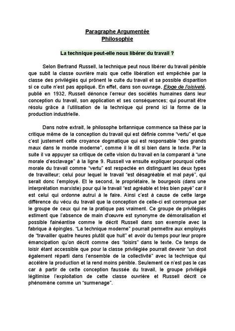 sujet dissertation philo la technique