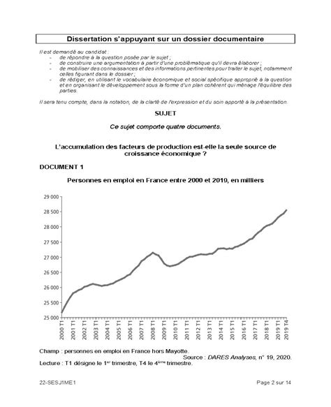 sujet dissertation ses bac