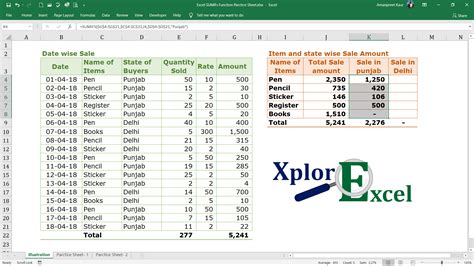 sumif excel example download