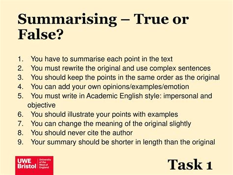 summarise meaning in english