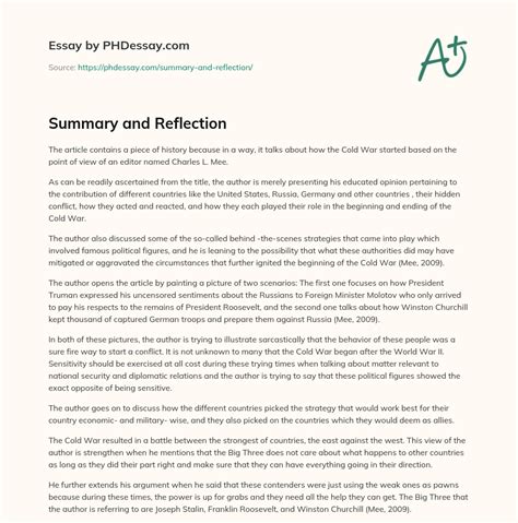 summarize and reflect meaning