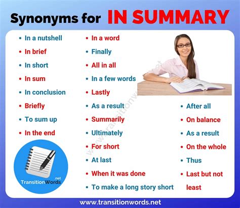 summary words examples