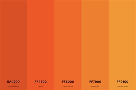 sunset orange hex code
