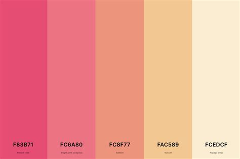 sunset pink hex code