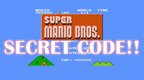 super mario bros 3 infinite time cheat code