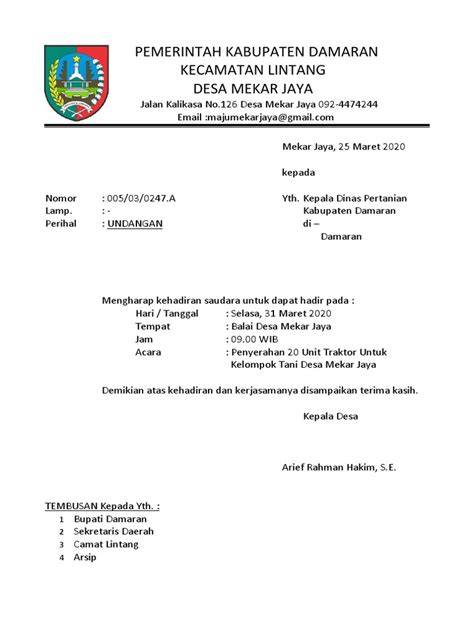 surat resmi desa