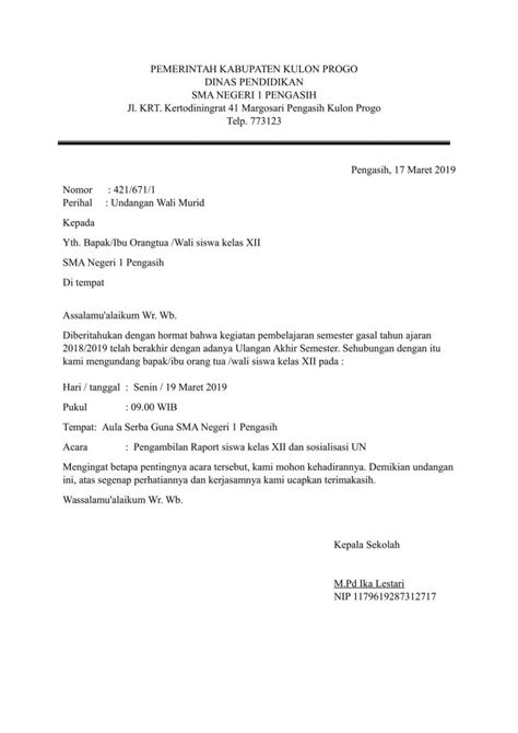 surat resmi template
