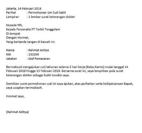 surat sakit kerja