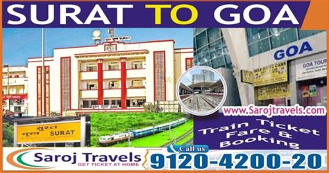 surat to saputara train ticket price