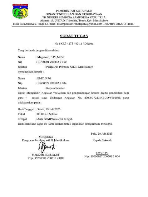 surat tugas digital