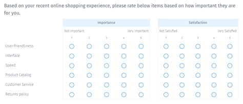 survey questions with number answers