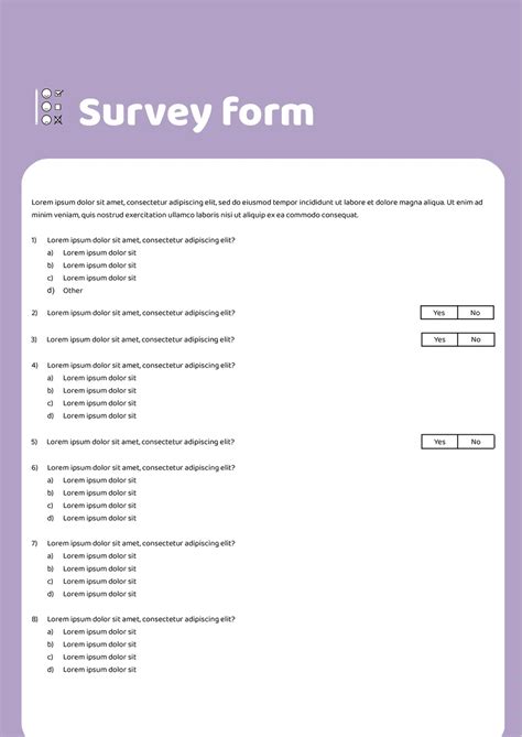 Survey Templates Google Docs