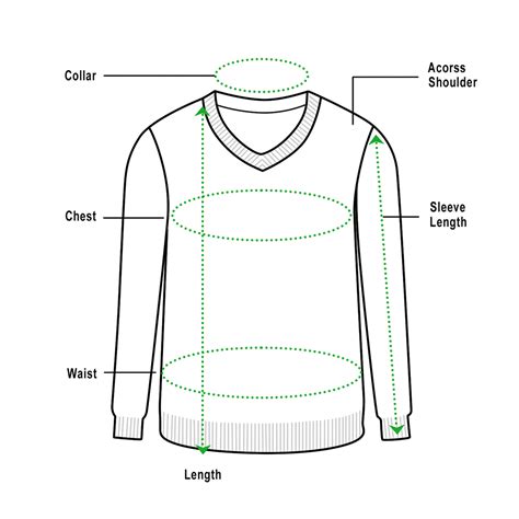 Sweater Measurements Chart