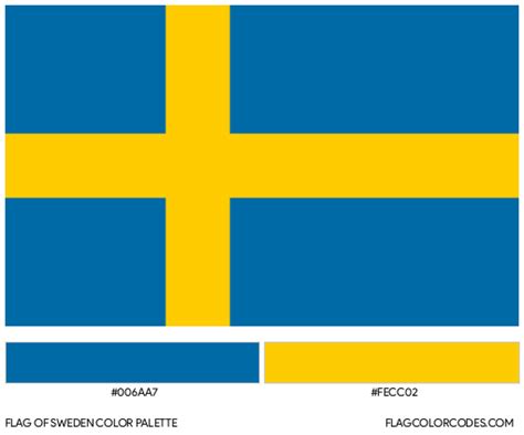 sweden flag color code