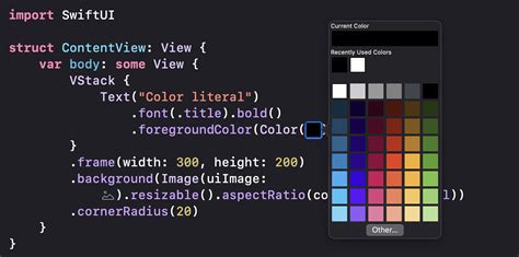 swiftui color code
