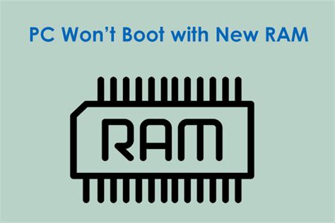 switched ram pc won't boot