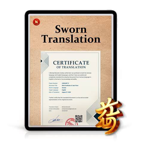 sworn translator stamp