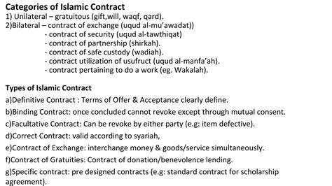 syariah agreement principles