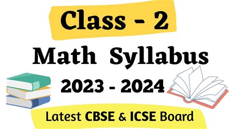 syllabus for grade 2 mathematics