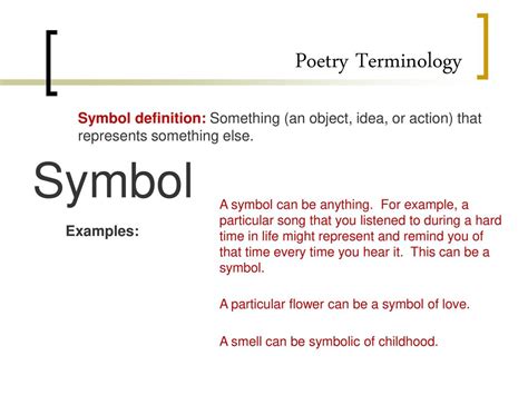 symbol examples in poetry