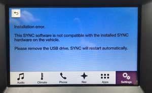 sync 3 not updating