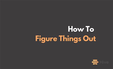 synonym for figuring things out