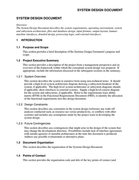 system design document example pdf