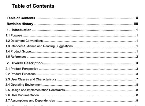 system requirement specification document