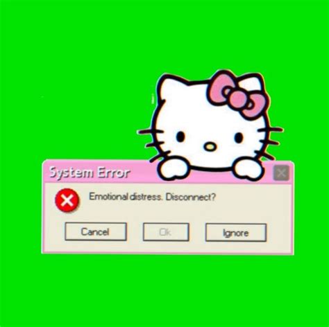 system time error hello kitty