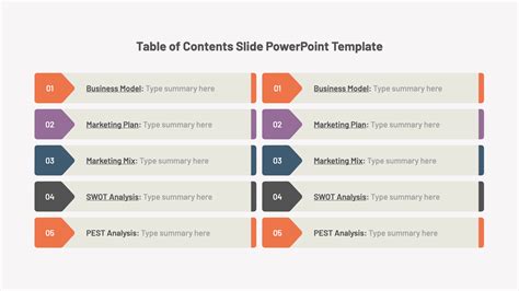 table of content example ppt