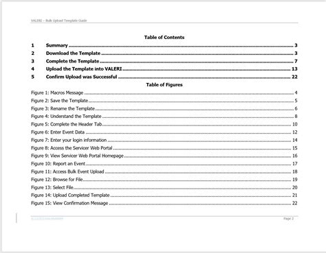 table of contents example microsoft word