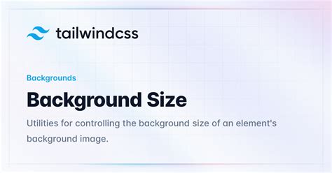 tailwind background size