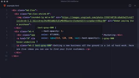 tailwind css code