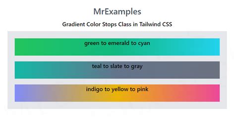 tailwind css gradient color stops
