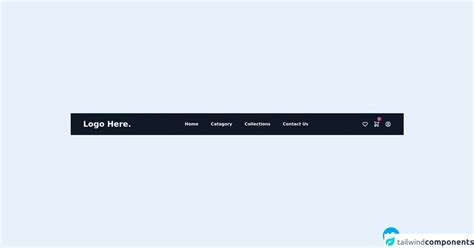 tailwind css navbar codepen