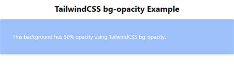 tailwind css opacity not working
