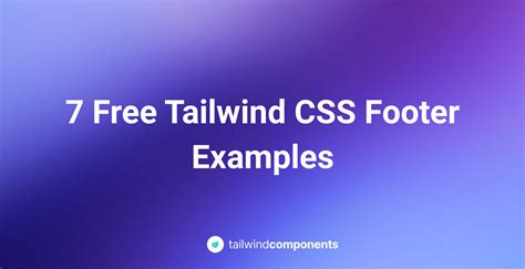 tailwind footer example