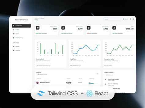 tailwind react example github