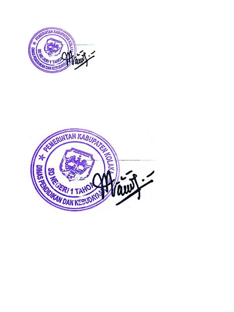 tanda tangan stempel