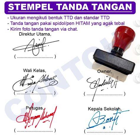 Tanda Tangan Stempel