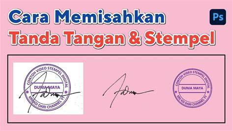 tandatangan cap dinas