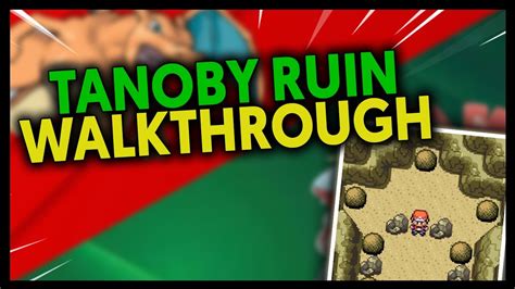 Tanoby Ruins Fire Red Walkthrough