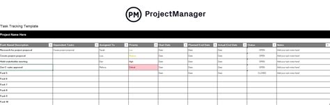 task tracking spreadsheet example