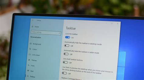 taskbar settings
