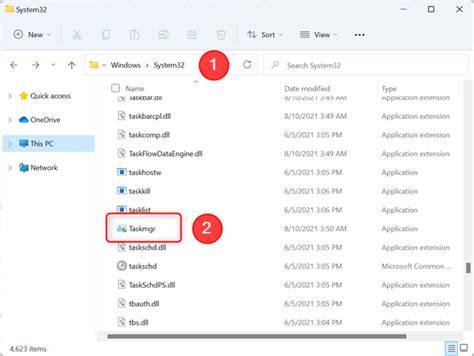 taskmgr.exe Location in System32 Folder