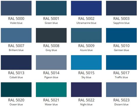 taurus blue colour ral code