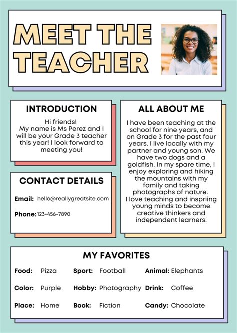 teacher introduction examples