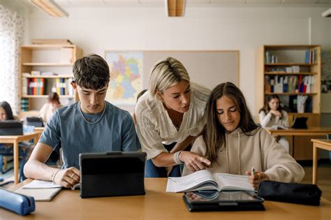 Teacher in classroom