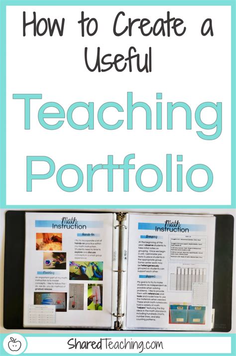 teaching portfolio examples uk
